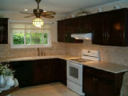 Travertine Tile kitchen back splash 